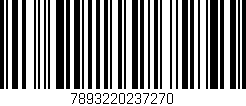 Código de barras (EAN, GTIN, SKU, ISBN): '7893220237270'