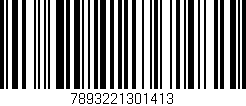 Código de barras (EAN, GTIN, SKU, ISBN): '7893221301413'