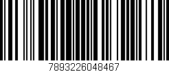 Código de barras (EAN, GTIN, SKU, ISBN): '7893226048467'