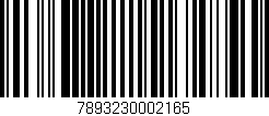Código de barras (EAN, GTIN, SKU, ISBN): '7893230002165'