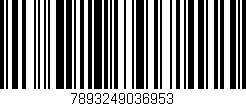 Código de barras (EAN, GTIN, SKU, ISBN): '7893249036953'