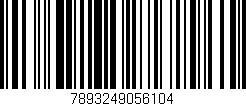 Código de barras (EAN, GTIN, SKU, ISBN): '7893249056104'
