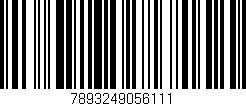 Código de barras (EAN, GTIN, SKU, ISBN): '7893249056111'