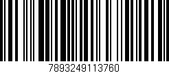 Código de barras (EAN, GTIN, SKU, ISBN): '7893249113760'