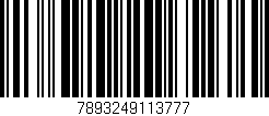 Código de barras (EAN, GTIN, SKU, ISBN): '7893249113777'
