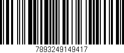 Código de barras (EAN, GTIN, SKU, ISBN): '7893249149417'