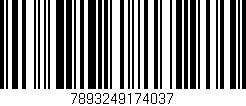 Código de barras (EAN, GTIN, SKU, ISBN): '7893249174037'