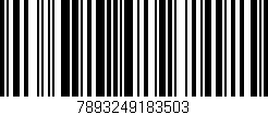 Código de barras (EAN, GTIN, SKU, ISBN): '7893249183503'