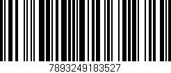 Código de barras (EAN, GTIN, SKU, ISBN): '7893249183527'