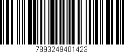 Código de barras (EAN, GTIN, SKU, ISBN): '7893249401423'