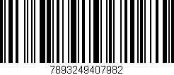 Código de barras (EAN, GTIN, SKU, ISBN): '7893249407982'