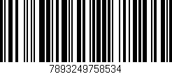 Código de barras (EAN, GTIN, SKU, ISBN): '7893249758534'