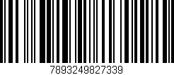 Código de barras (EAN, GTIN, SKU, ISBN): '7893249827339'