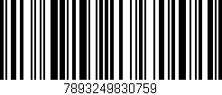 Código de barras (EAN, GTIN, SKU, ISBN): '7893249830759'