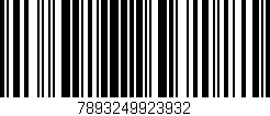 Código de barras (EAN, GTIN, SKU, ISBN): '7893249923932'