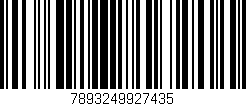 Código de barras (EAN, GTIN, SKU, ISBN): '7893249927435'