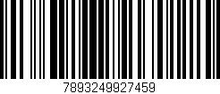 Código de barras (EAN, GTIN, SKU, ISBN): '7893249927459'