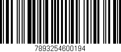 Código de barras (EAN, GTIN, SKU, ISBN): '7893254600194'