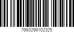 Código de barras (EAN, GTIN, SKU, ISBN): '7893299102325'