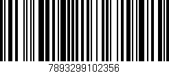 Código de barras (EAN, GTIN, SKU, ISBN): '7893299102356'