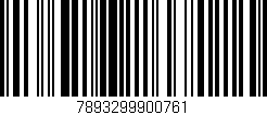 Código de barras (EAN, GTIN, SKU, ISBN): '7893299900761'