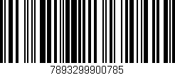 Código de barras (EAN, GTIN, SKU, ISBN): '7893299900785'