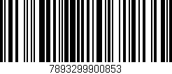Código de barras (EAN, GTIN, SKU, ISBN): '7893299900853'