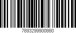 Código de barras (EAN, GTIN, SKU, ISBN): '7893299900860'