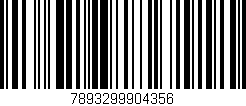 Código de barras (EAN, GTIN, SKU, ISBN): '7893299904356'