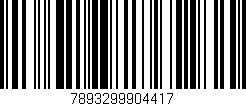 Código de barras (EAN, GTIN, SKU, ISBN): '7893299904417'