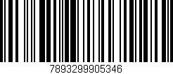 Código de barras (EAN, GTIN, SKU, ISBN): '7893299905346'