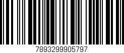 Código de barras (EAN, GTIN, SKU, ISBN): '7893299905797'