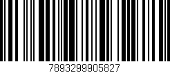 Código de barras (EAN, GTIN, SKU, ISBN): '7893299905827'