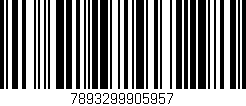 Código de barras (EAN, GTIN, SKU, ISBN): '7893299905957'