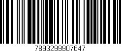 Código de barras (EAN, GTIN, SKU, ISBN): '7893299907647'