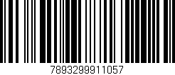 Código de barras (EAN, GTIN, SKU, ISBN): '7893299911057'
