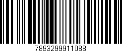 Código de barras (EAN, GTIN, SKU, ISBN): '7893299911088'