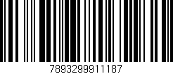 Código de barras (EAN, GTIN, SKU, ISBN): '7893299911187'
