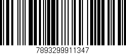Código de barras (EAN, GTIN, SKU, ISBN): '7893299911347'