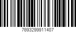 Código de barras (EAN, GTIN, SKU, ISBN): '7893299911407'