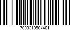 Código de barras (EAN, GTIN, SKU, ISBN): '7893313504401'