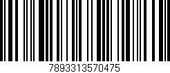 Código de barras (EAN, GTIN, SKU, ISBN): '7893313570475'