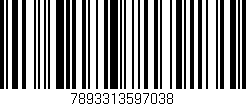 Código de barras (EAN, GTIN, SKU, ISBN): '7893313597038'