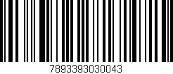 Código de barras (EAN, GTIN, SKU, ISBN): '7893393030043'