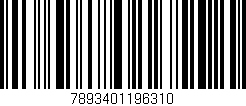 Código de barras (EAN, GTIN, SKU, ISBN): '7893401196310'