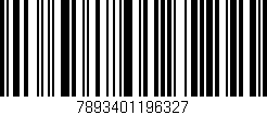 Código de barras (EAN, GTIN, SKU, ISBN): '7893401196327'