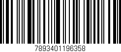 Código de barras (EAN, GTIN, SKU, ISBN): '7893401196358'