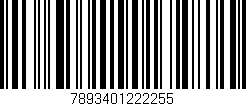 Código de barras (EAN, GTIN, SKU, ISBN): '7893401222255'