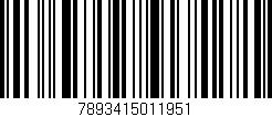 Código de barras (EAN, GTIN, SKU, ISBN): '7893415011951'
