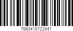Código de barras (EAN, GTIN, SKU, ISBN): '7893418722441'